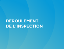 Déroulement de l'inspection